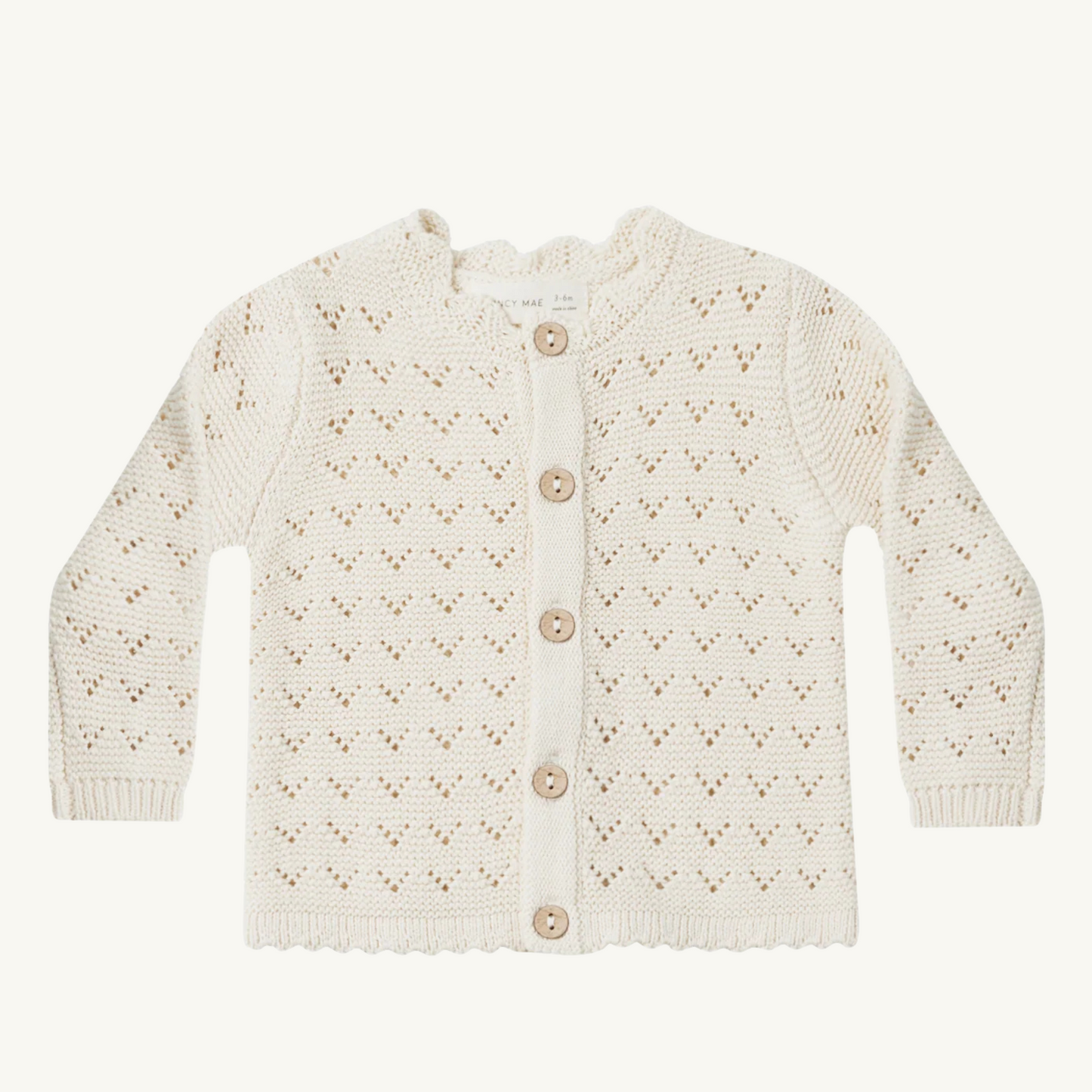 Cardigan crème | Quincy Mae