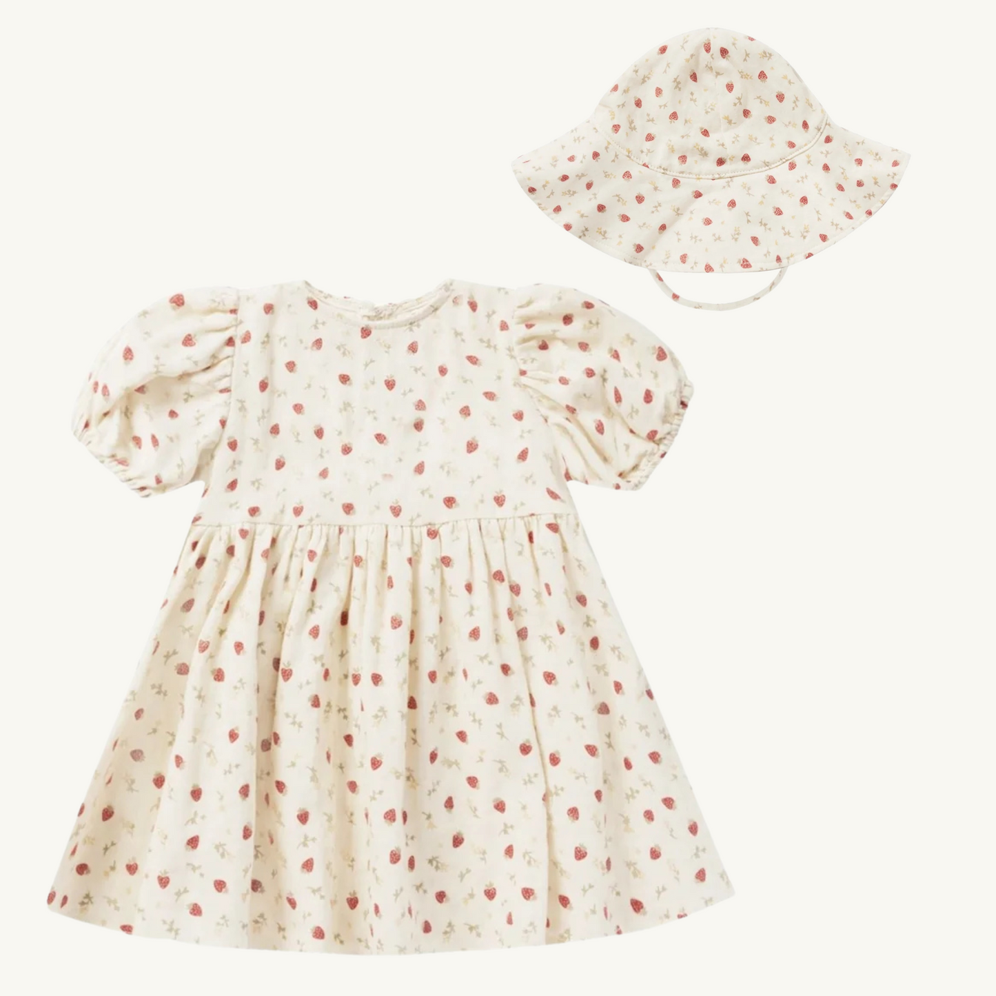 Ensemble robe et chapeau strawberry field | Rylee + Cru