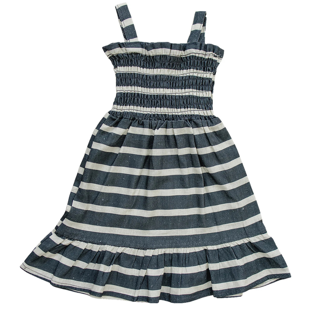 Stripe Linen Dress | Mebie