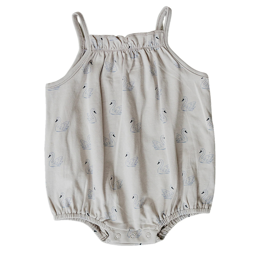 Swan Tank Bubble Romper | Mebie