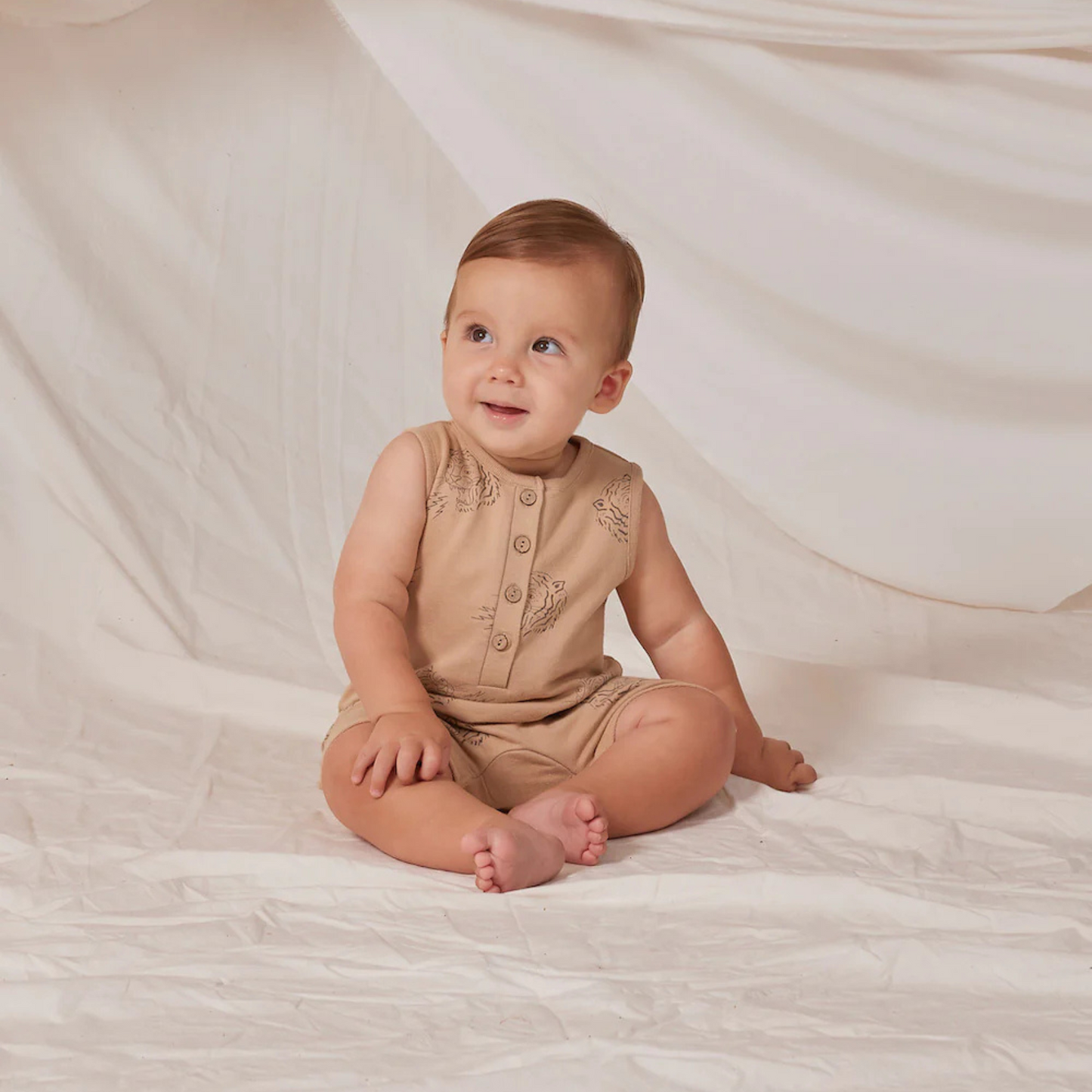 Combinaison beige tigres | Rylee + Cru