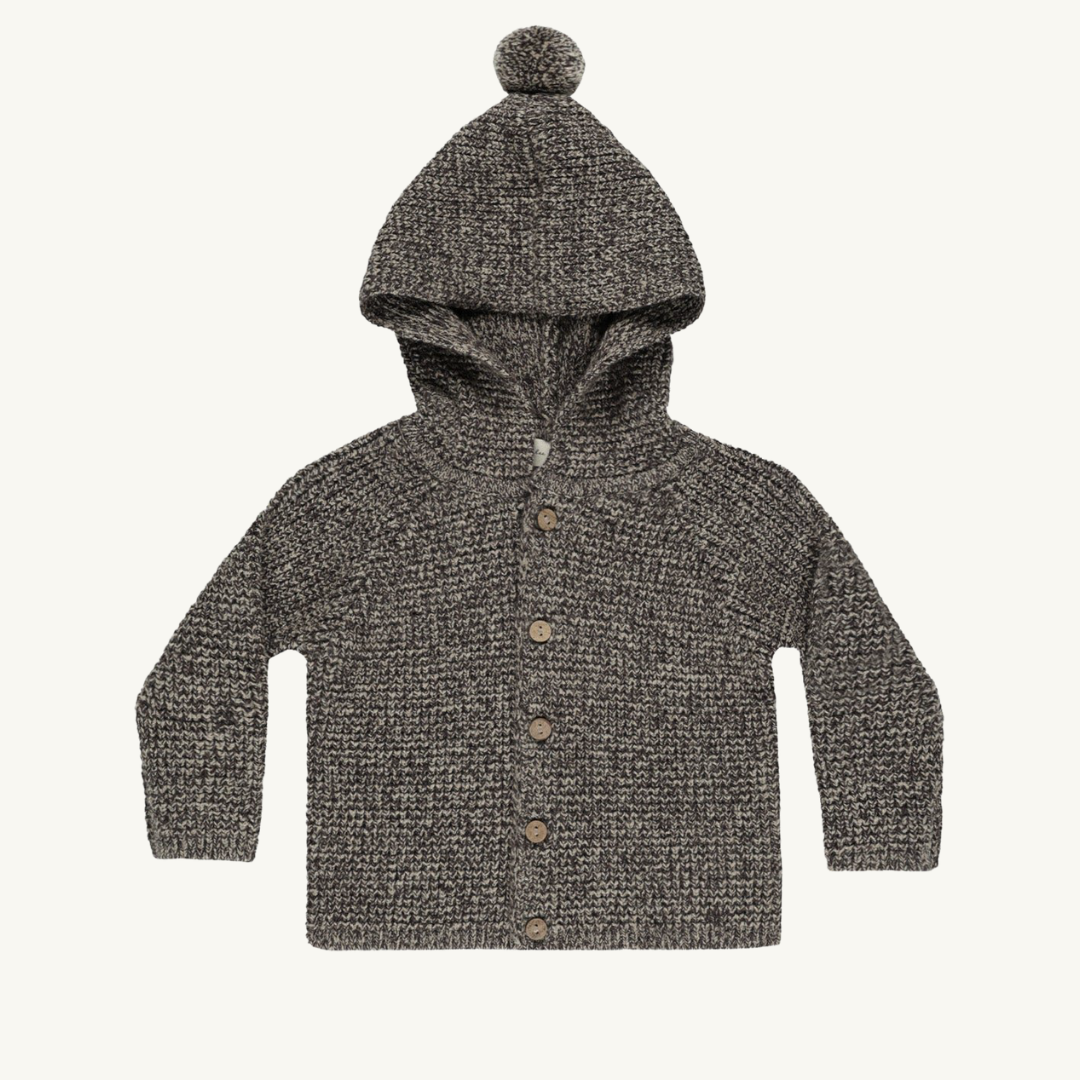 Cardigan Tassel Charcoal | Rylee + Cru