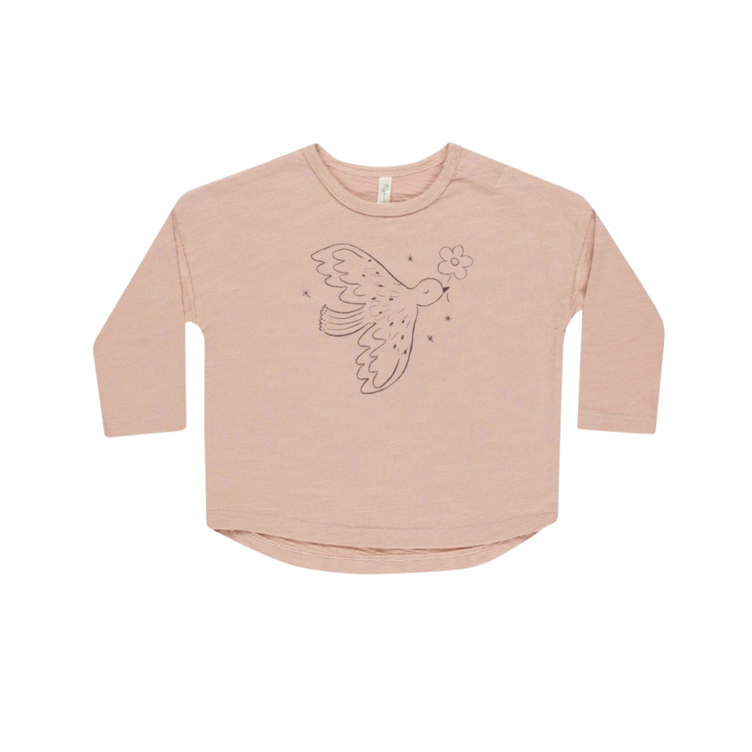 Chandail manches longues dove 18-24M | Rylee + Cru