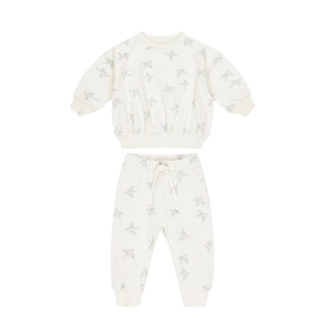 Ensemble sweat Oiseaux | Quincy Mae