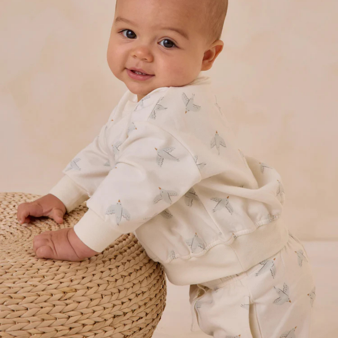 Chandail sweat Oiseaux | Quincy Mae