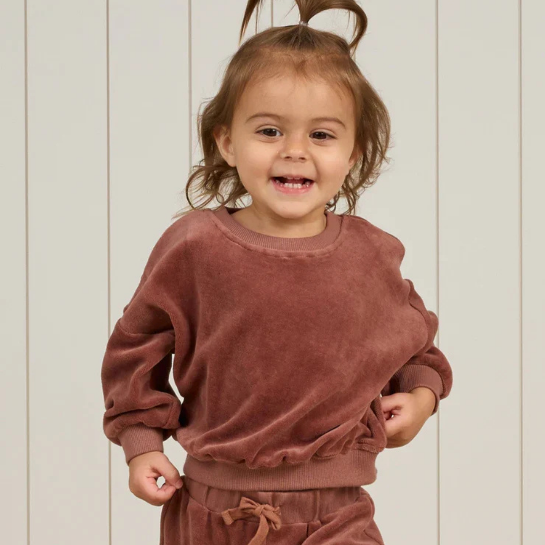 Chandail velour fig 18-24M | Quincy Mae