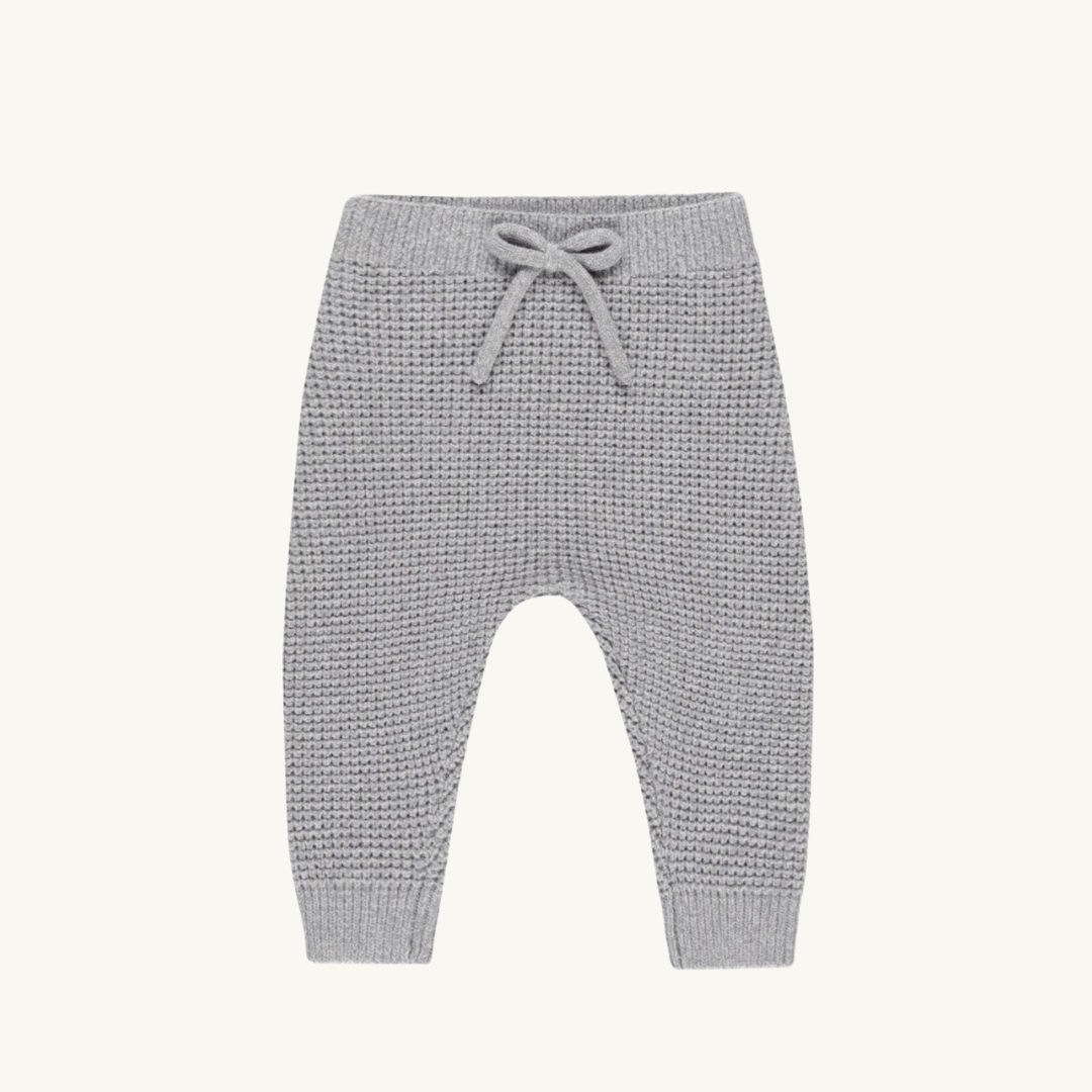 Pantalon tricot dusty blue
