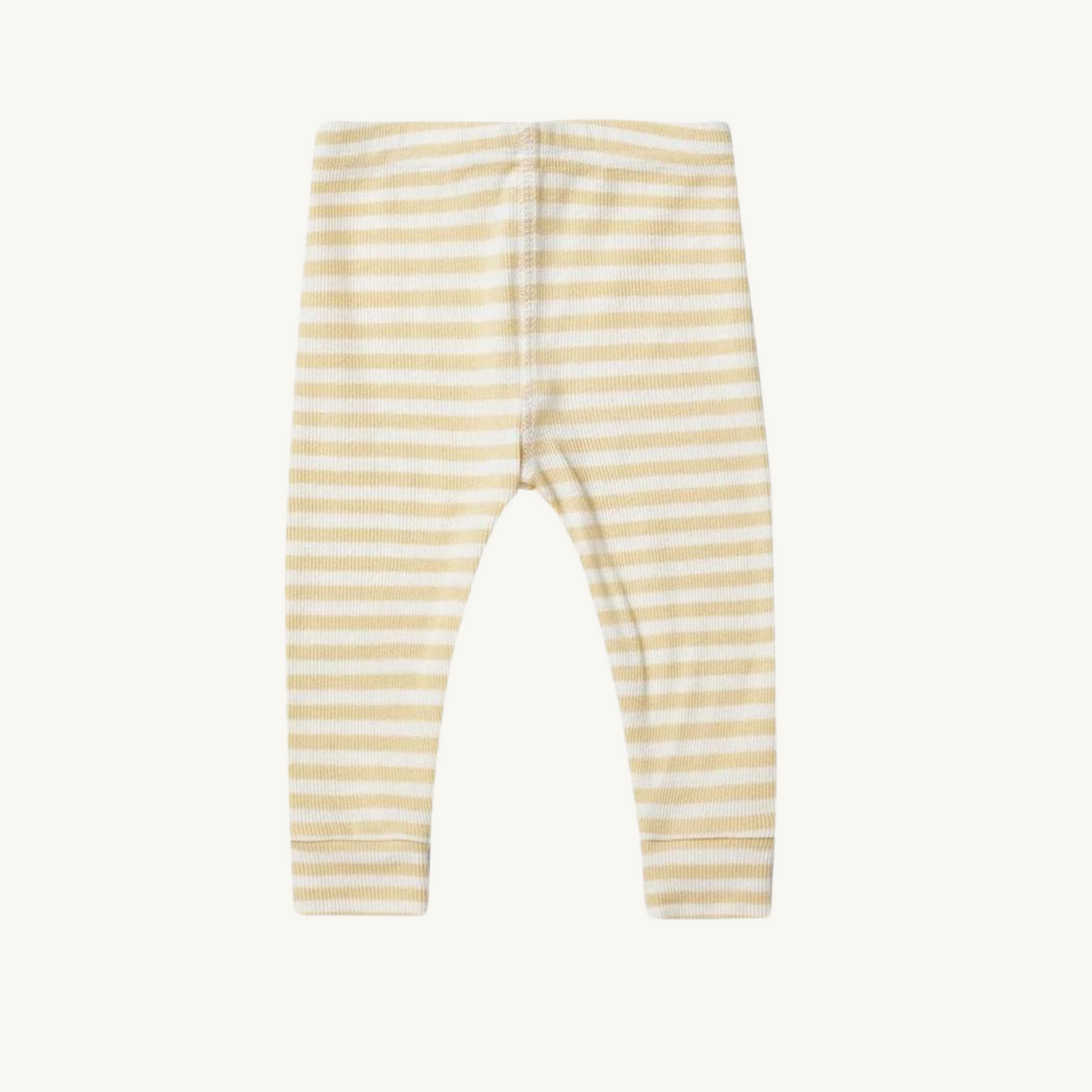 Ensemble côtelé à rayures jaune | Quincy Mae