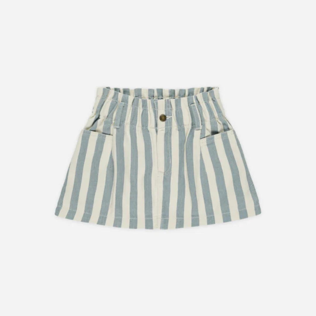 Denin Ocean Stripe Skirt | Rylee + Cru