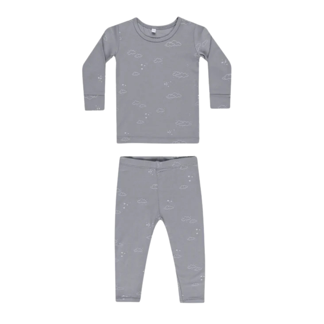 Pyjama bambou 2 pièces nuages | Quincy Mae
