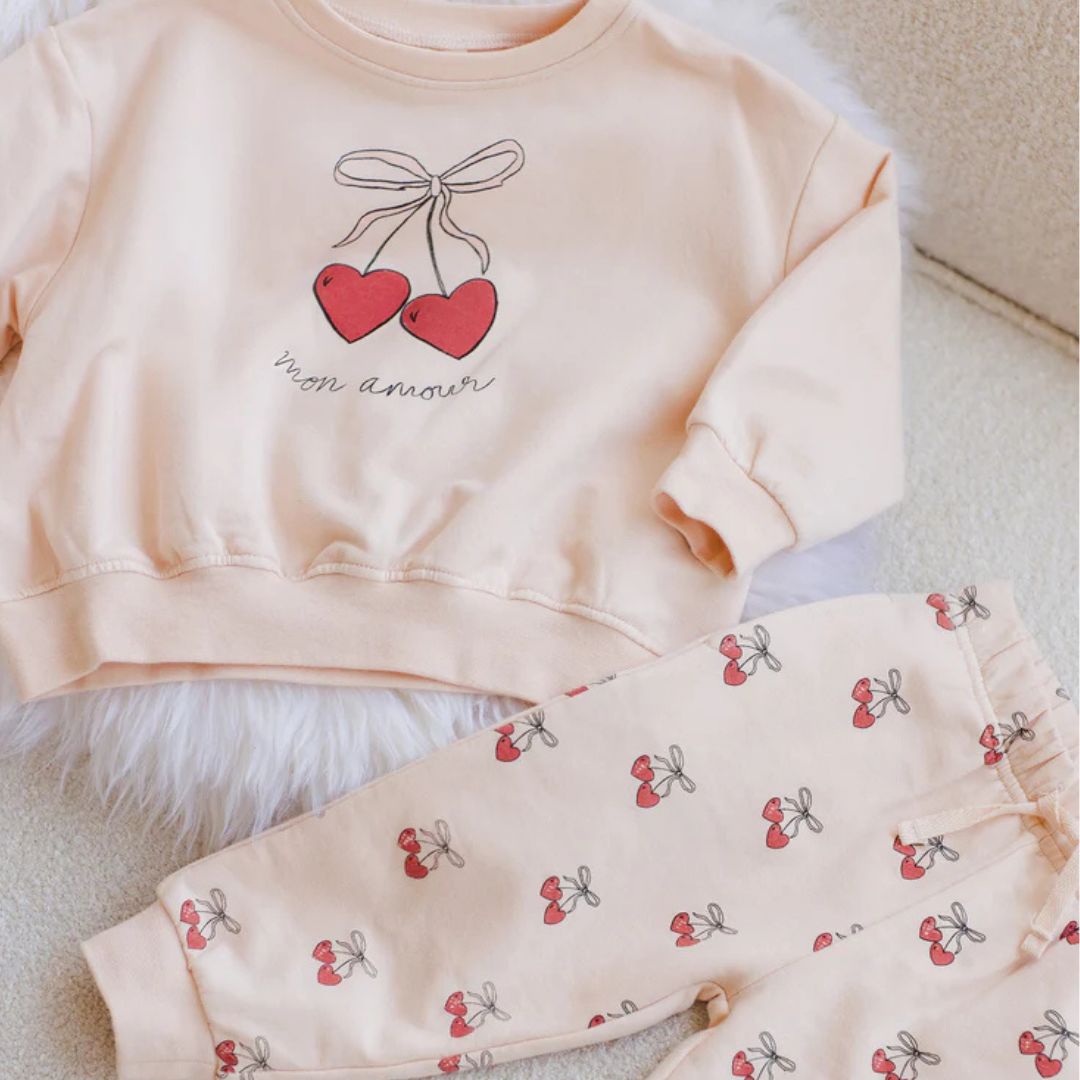 Ensemble sweat Mon amour | Quincy Mae