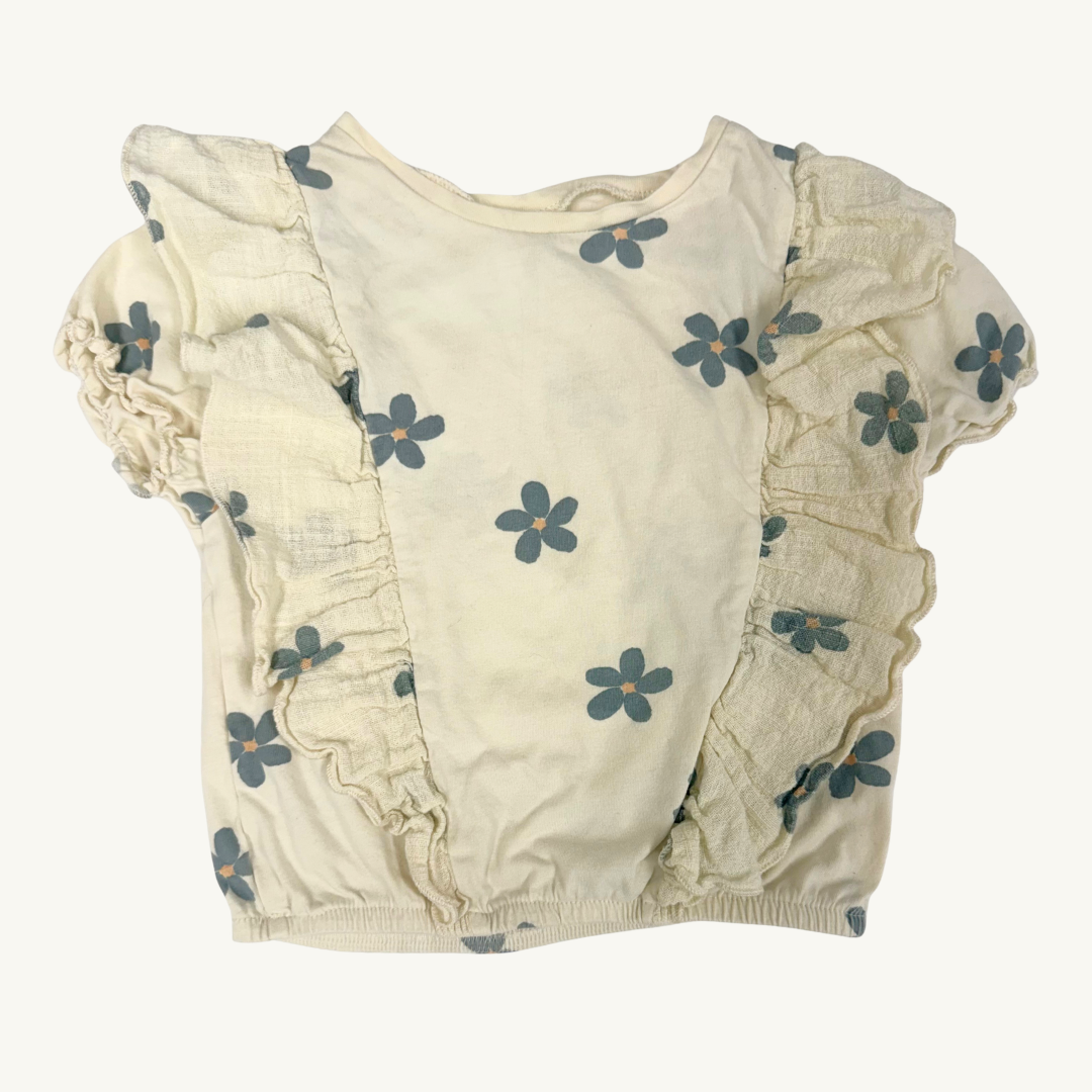 SH | Zara Daisy Ruffled tee 2-3Y