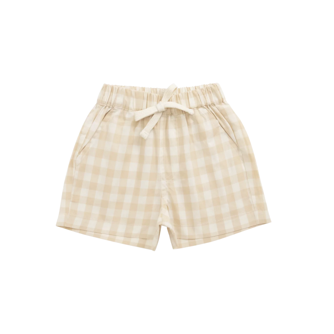 Louis gingham pale shorts | Jamie Kay
