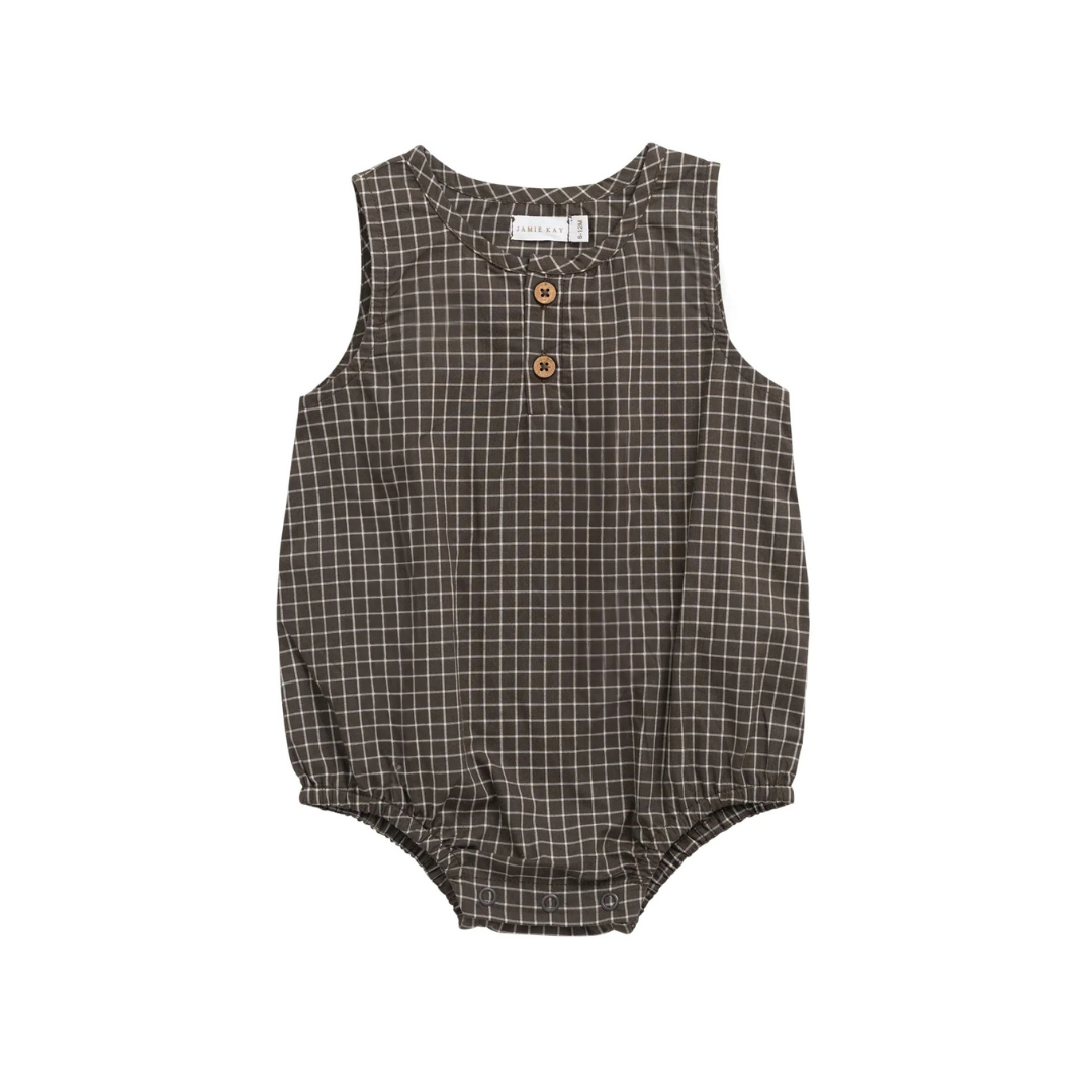 Playsuit Coton Archie Cofee Gird | Jamie Kay