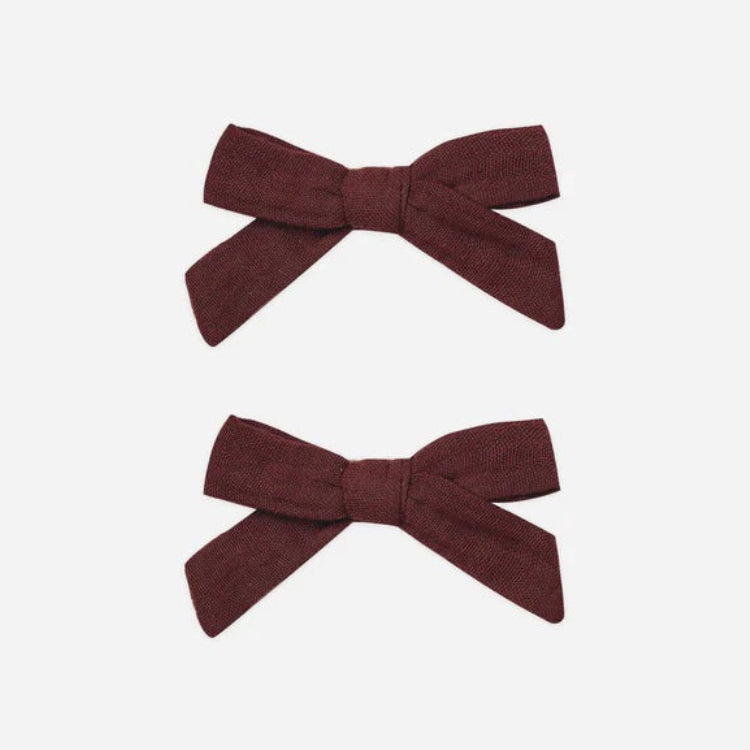 Bows Set Of 2 Burgundy | Rylee + Cru