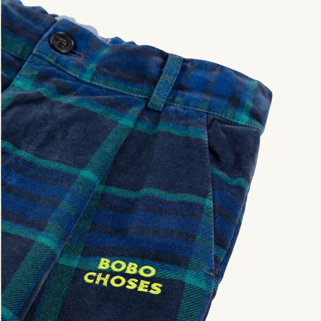 Pantalon velours à carreaux 6 ans | Bobo Choses