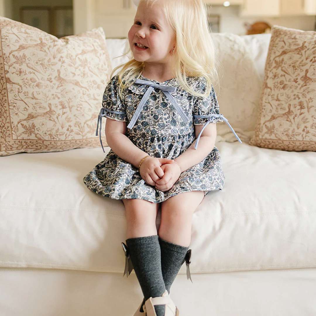 Ensemble bloomer bleu floral | Mebie Baby