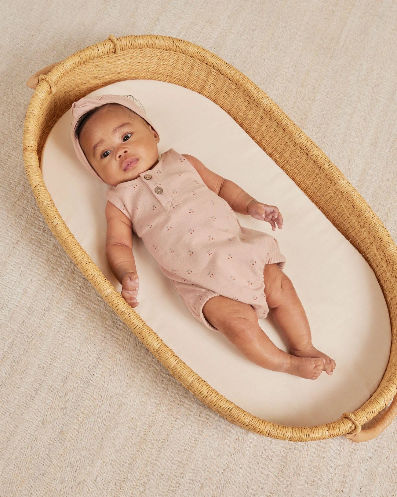 Bandeau noué petits coeurs | Quincy Mae