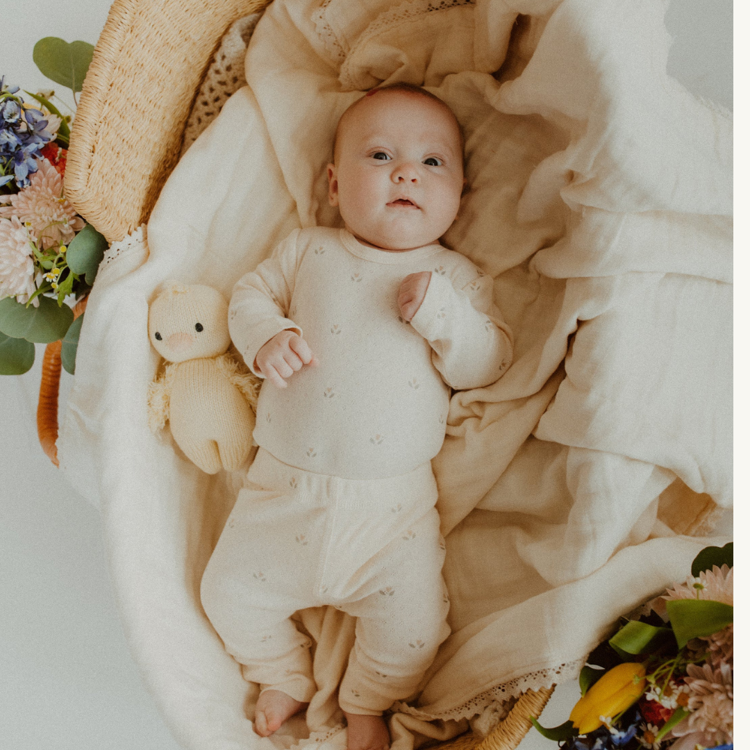 Ensemble pointelle tulipes | Mebie Baby