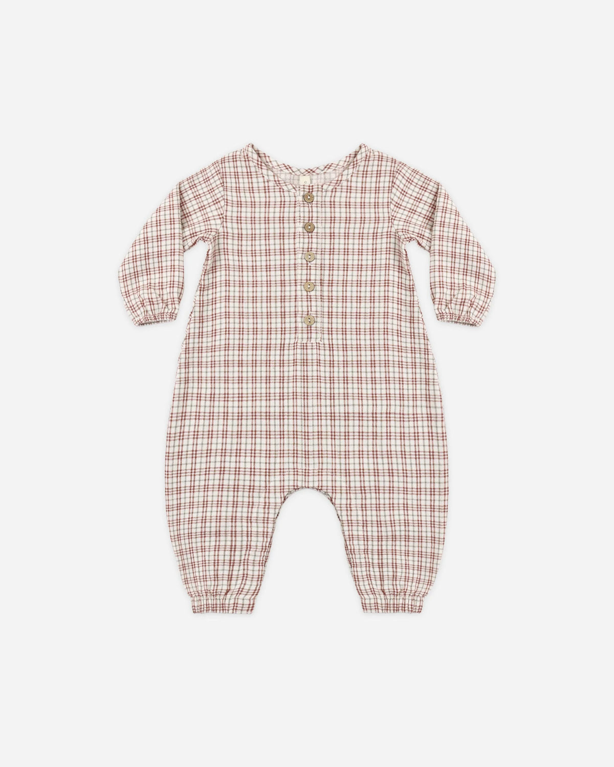 Woven Jumpsuit Christmas Plaid | Quincy Mae
