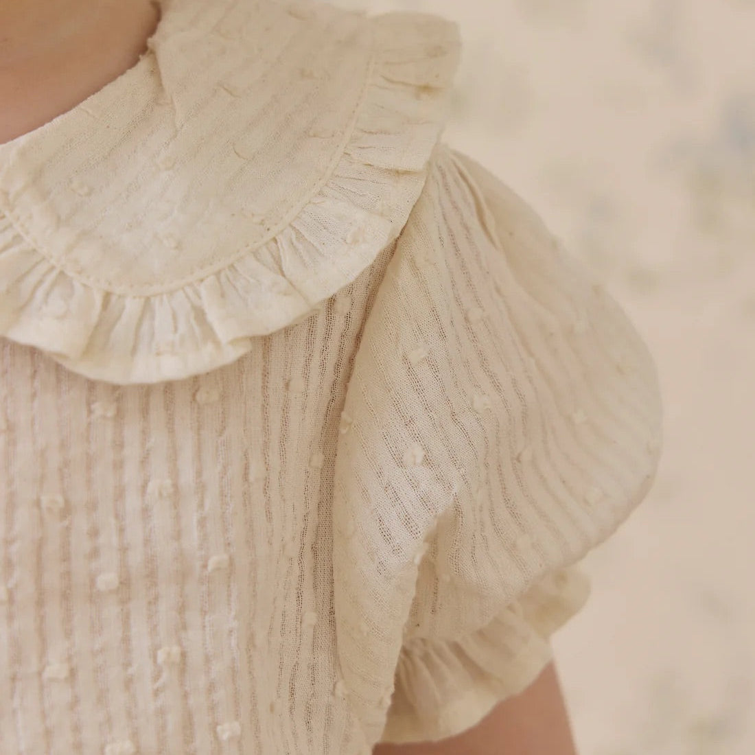 Organic Cotton Bowie Blouse Parchment | Jamie Kay