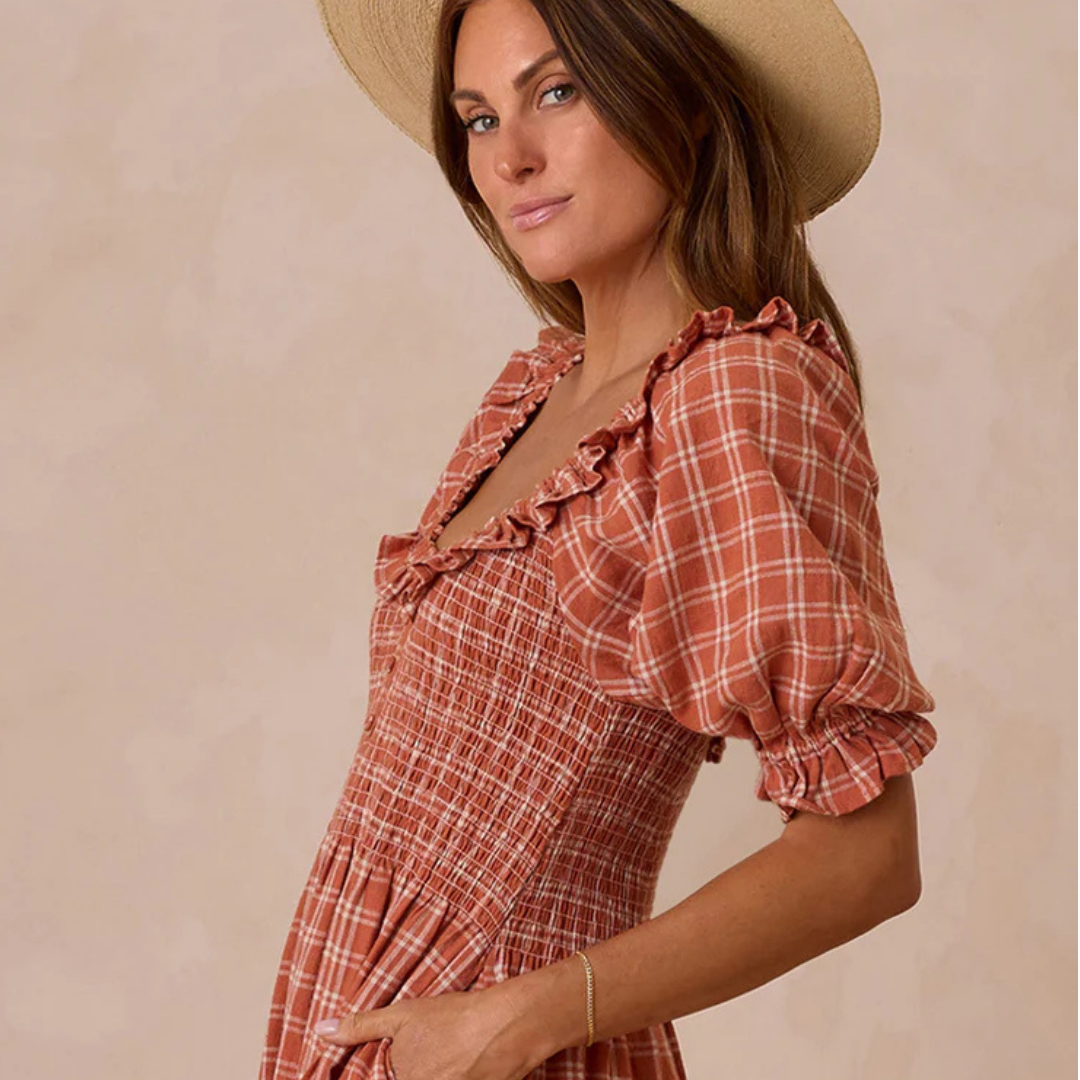 Lexi Poppy plaid dress | Rylee + Cru