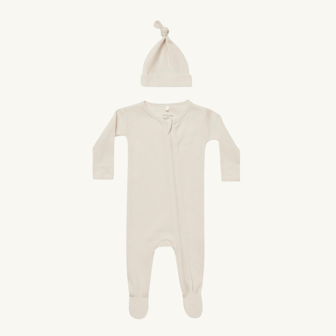Pyjama gaufré naturel | Quincy Mae
