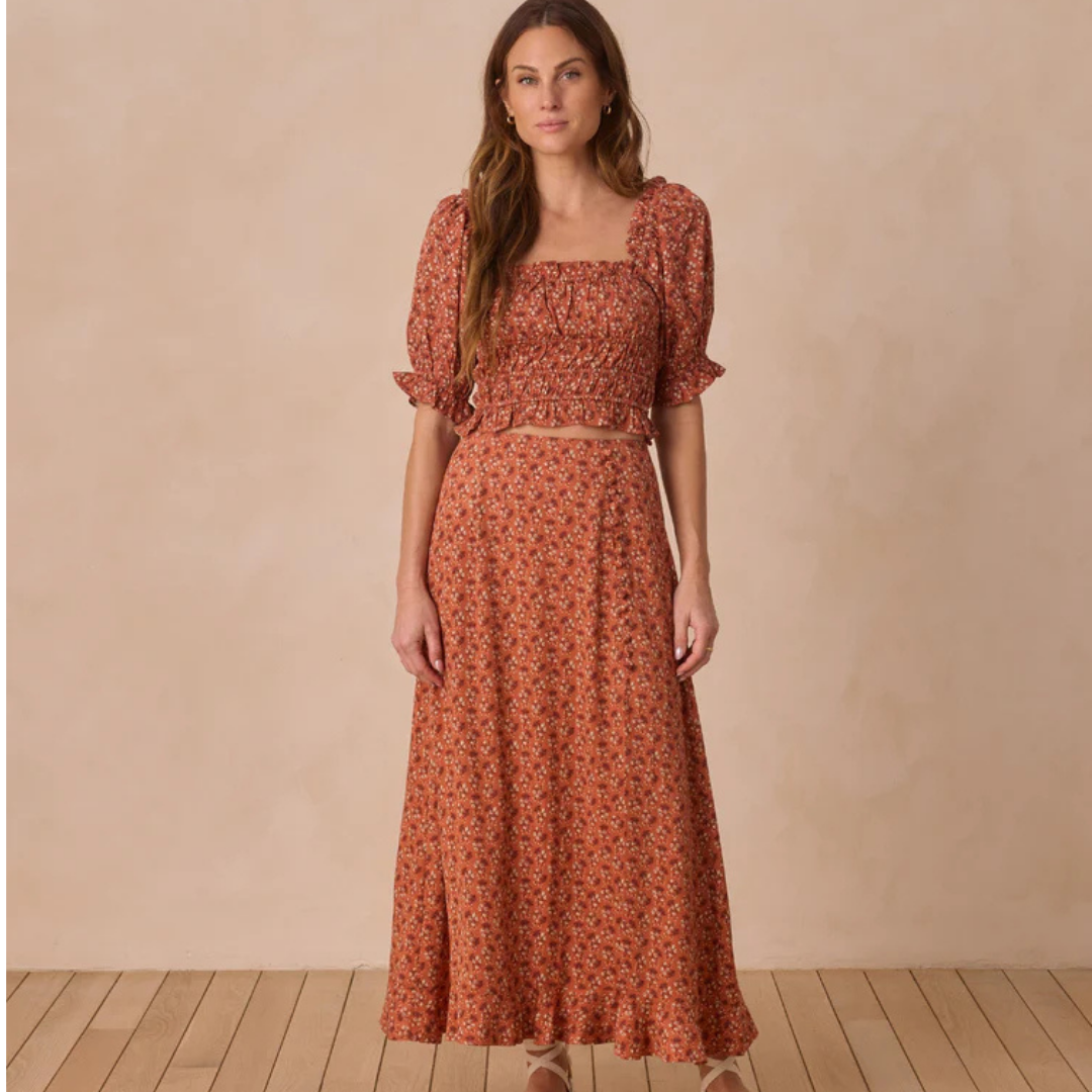 Ensemble Red Floral | Rylee + Cru