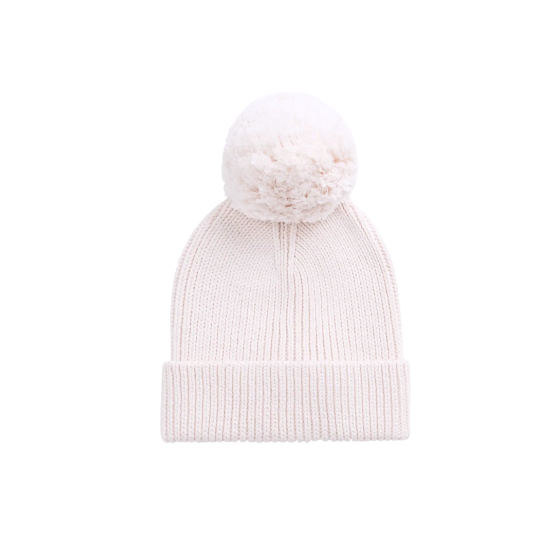 Simple Rib Beanie Cosy Mauve | Jamie Kay