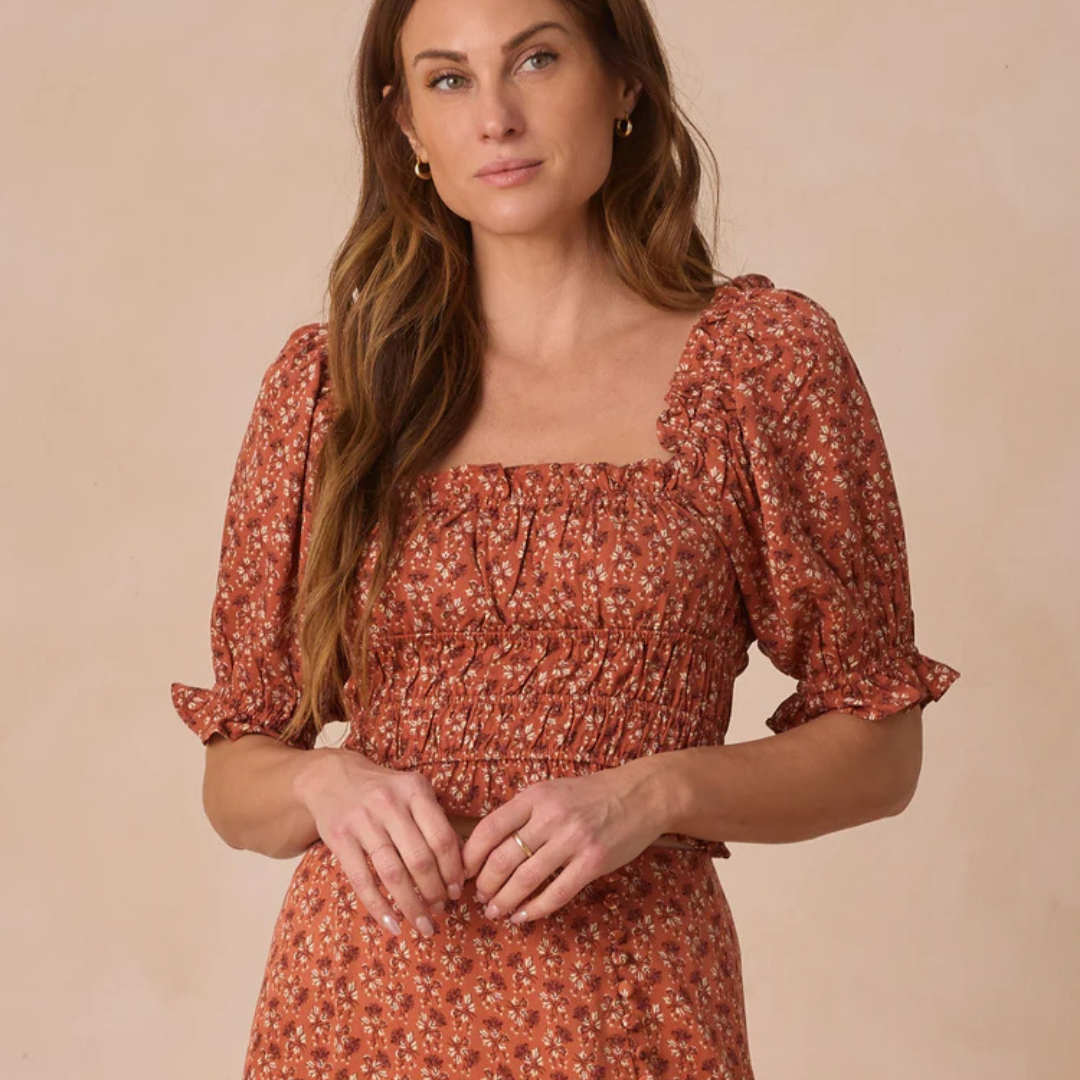 Ensemble Red Floral | Rylee + Cru