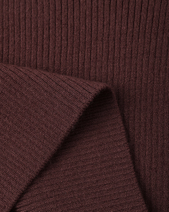 Scallop Tee Burgundy | Rylee + Cru