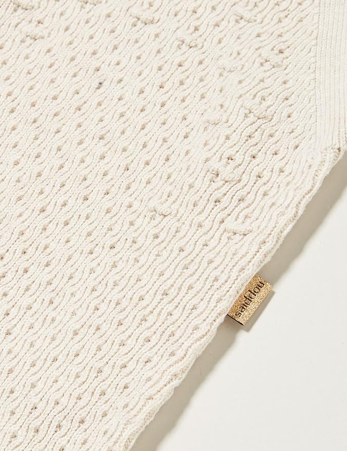 Beige knitted overalls | Noppies