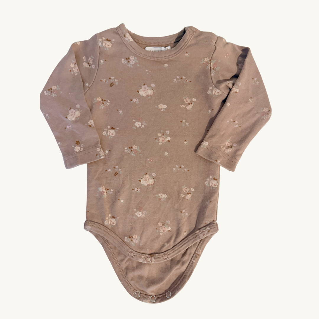 SH | Long Sleeve Bodysuit Petite Fleur Antler Jamie Kay 6-12M