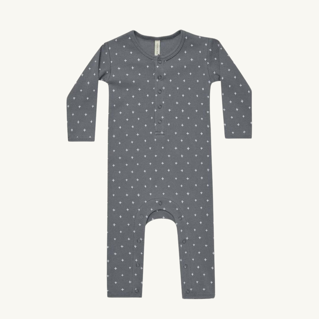 Pyjama jumpsuit indigo criss cross | Quincy Mae