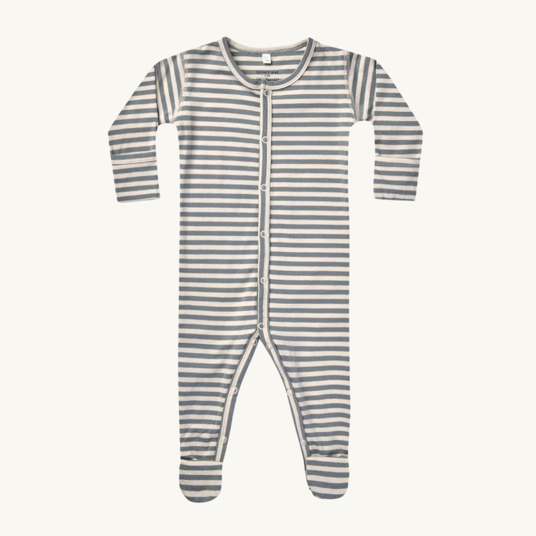 Ocean Striped Pajamas | Quincy Mae