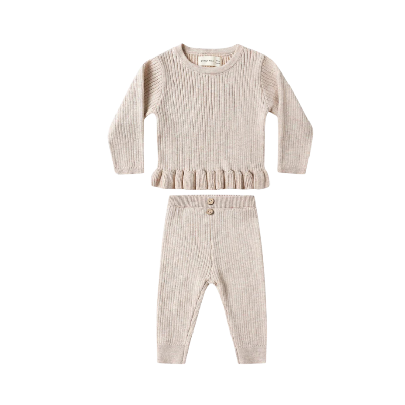 Ensemble tricot chiné | Quincy Mae