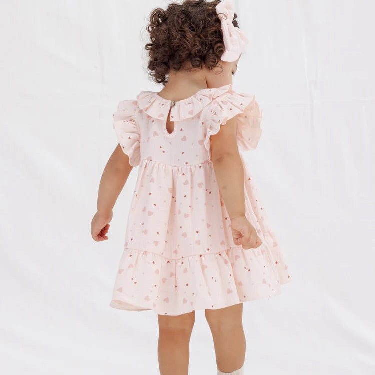 Charlotte Dress Heart Confetti | Quincy Mae