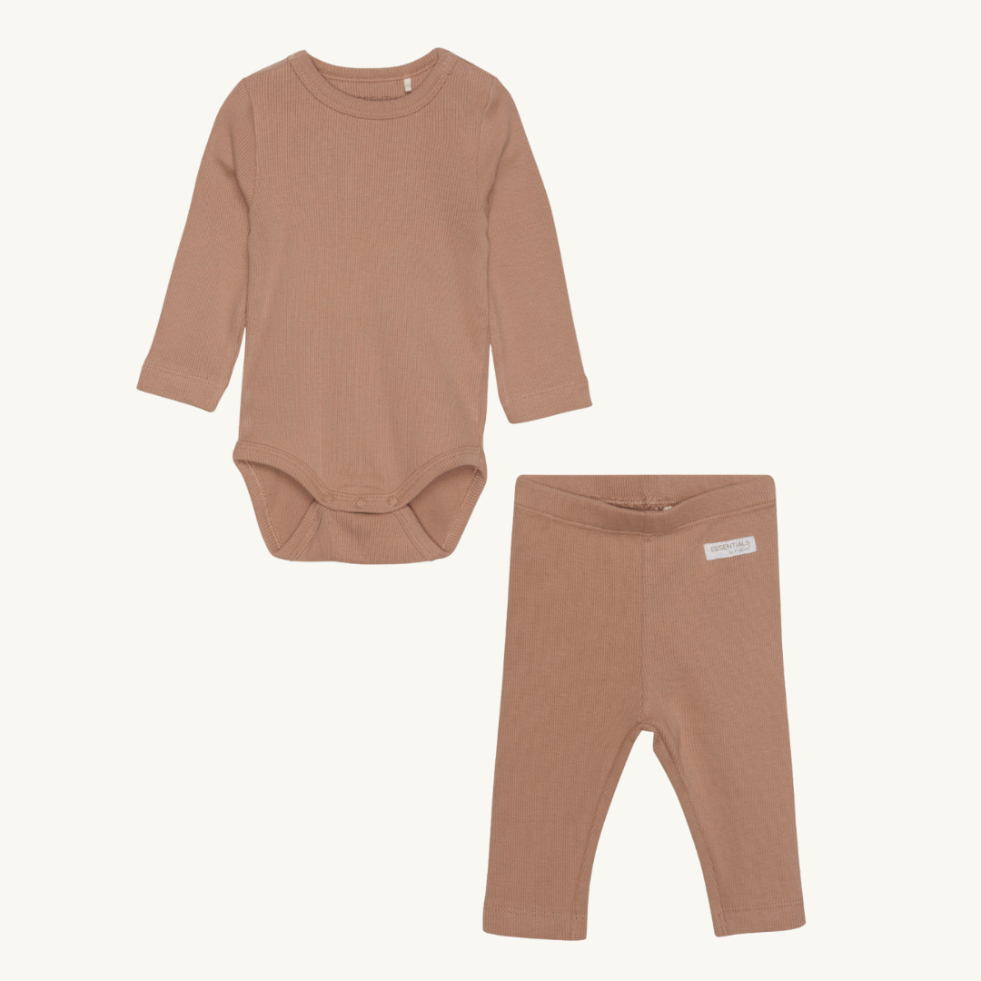 Ensemble côtelé beige | Fixoni