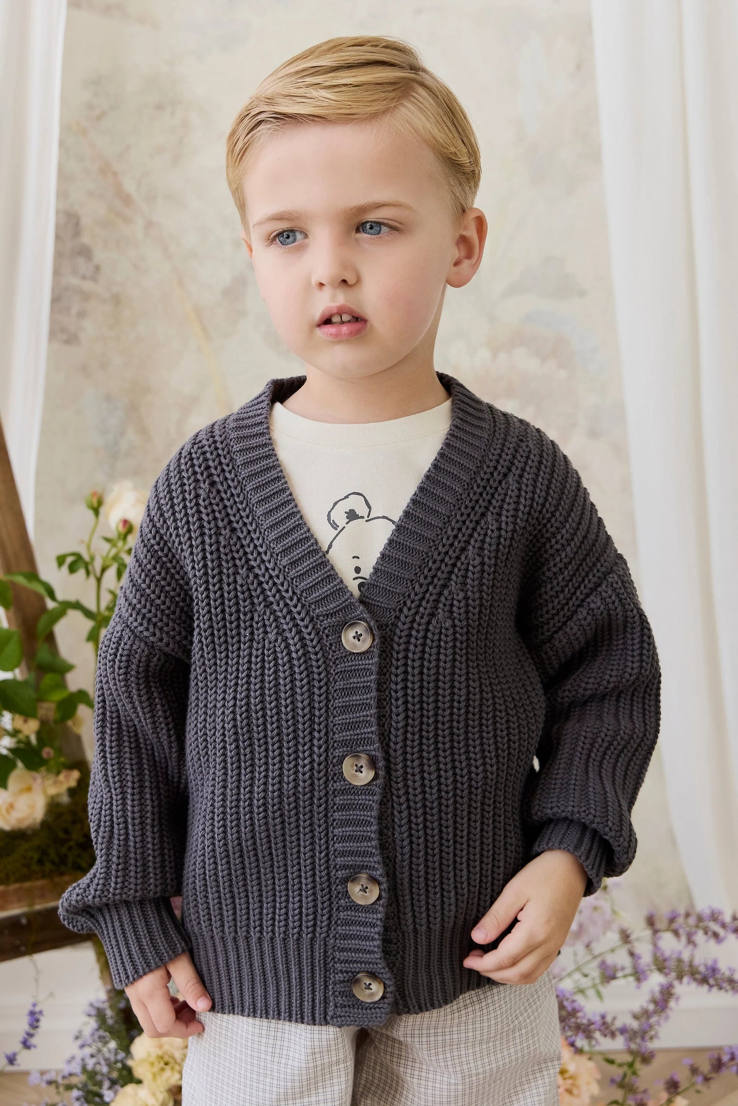 River Cardigan - Stormy | Jamie Kay