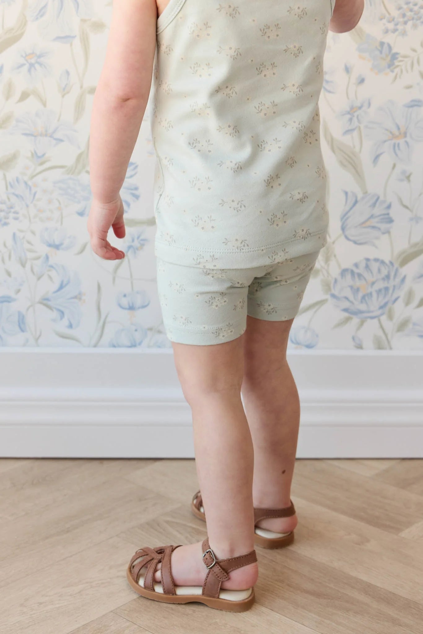 Everyday Bike Short - Rose Floral Smoke | Jamie Kay