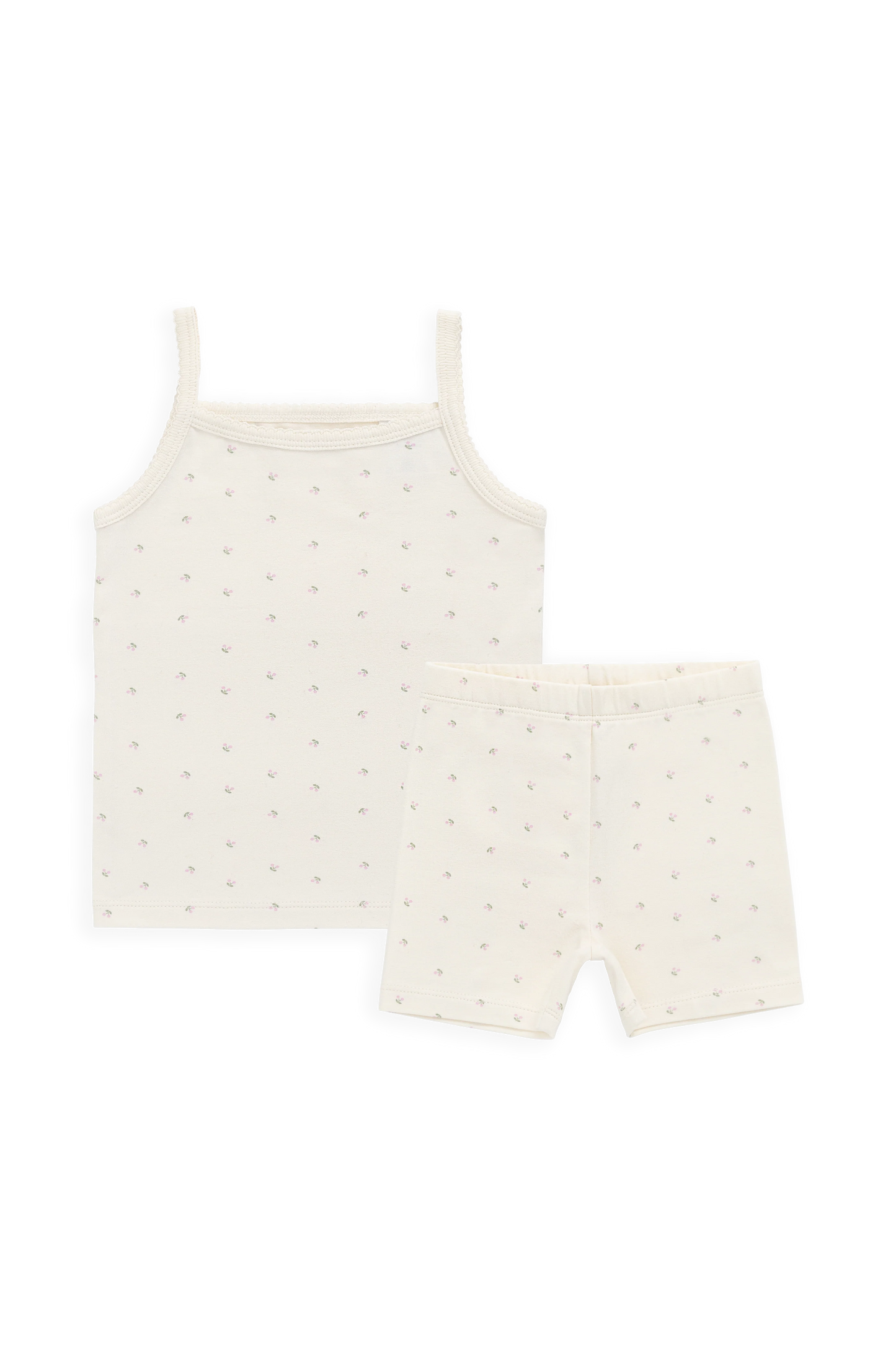 Jolie Singlet Set - Ditsy Cherries