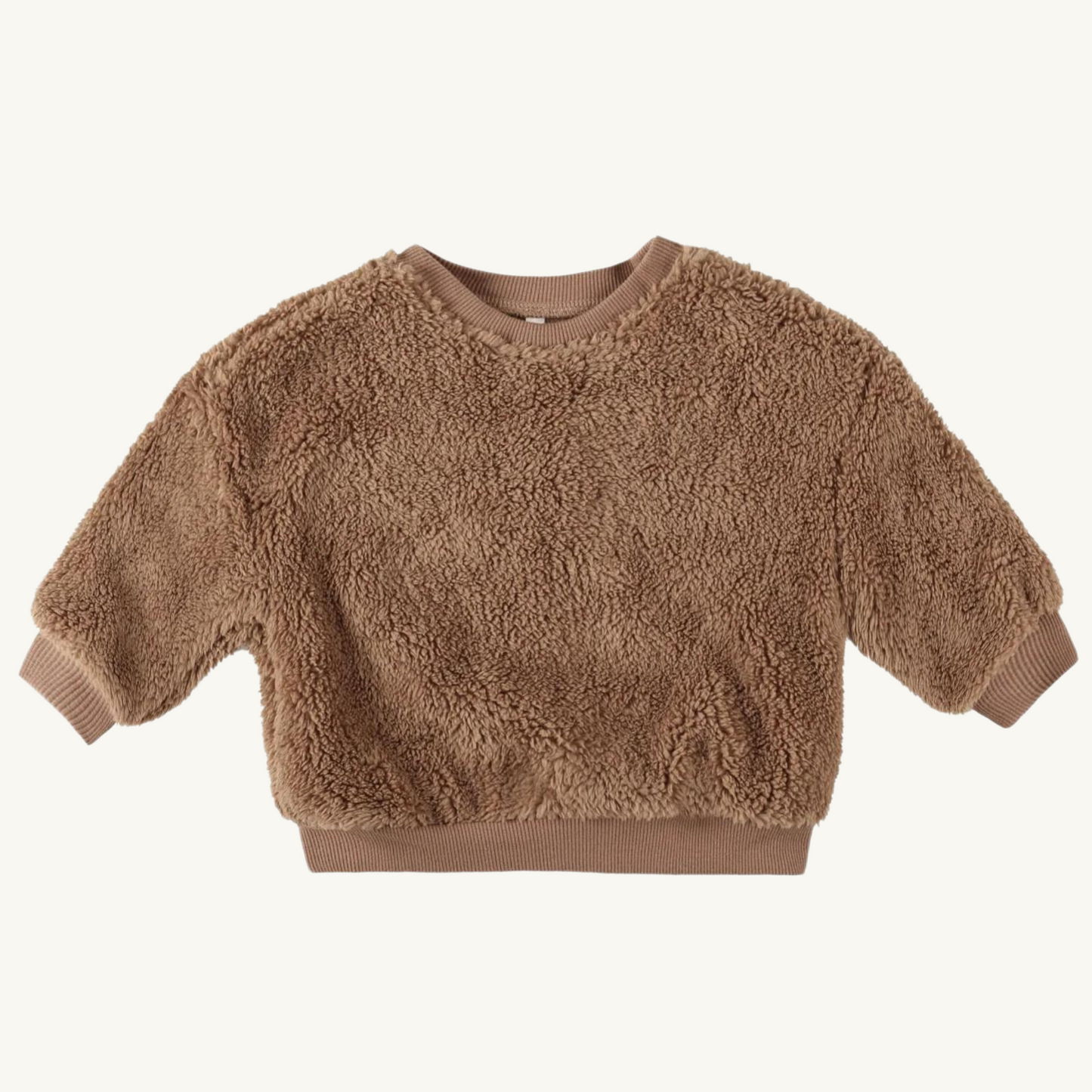Chandail teddy brun | Rylee + Cru