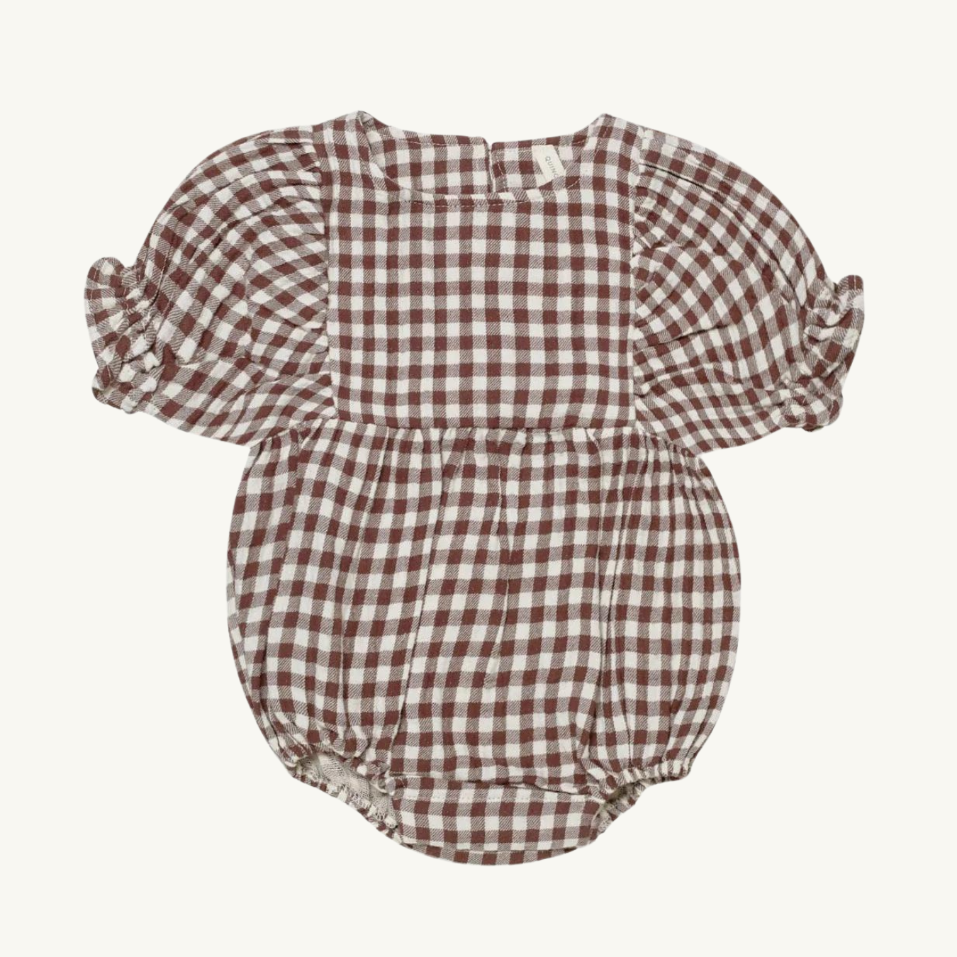 Gingham Plaid Romper | Quincy Mae