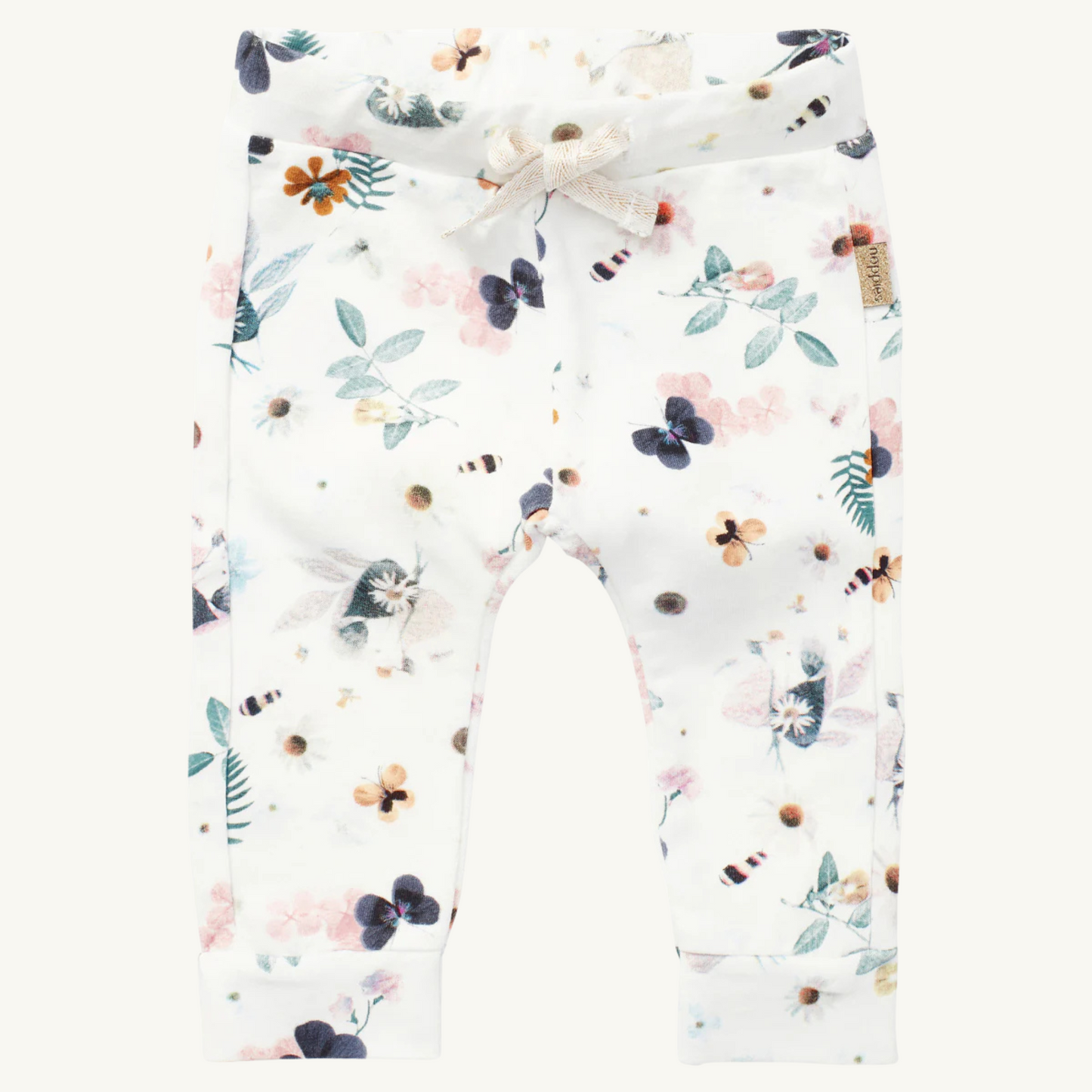Pantalon crème floral | Noppies