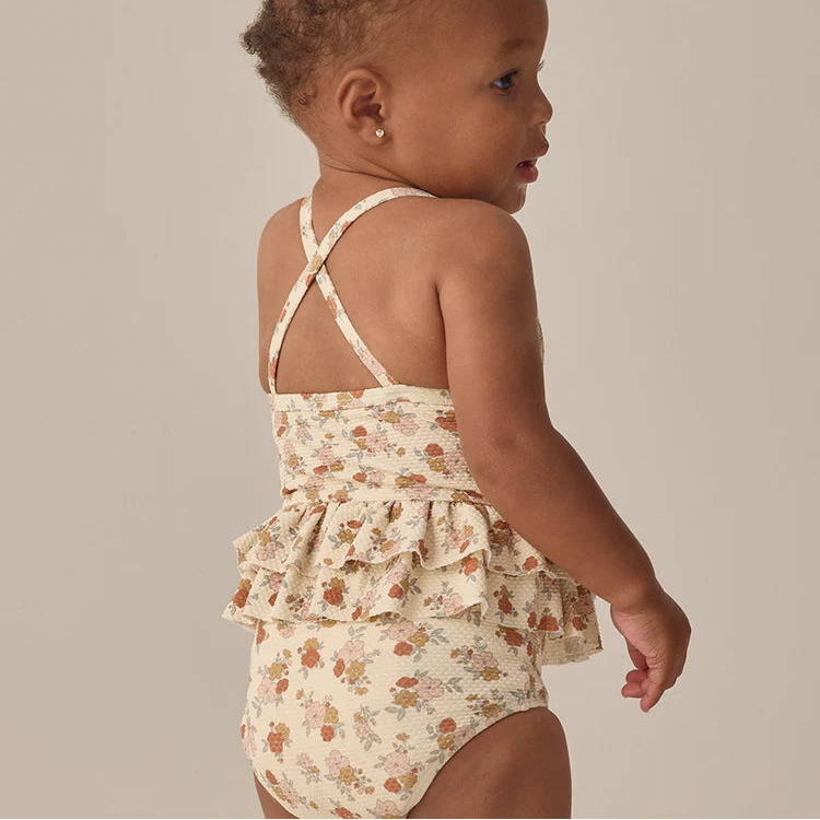 Ruffled One-Piece Swimsuit Bloom | Quincy Mae
