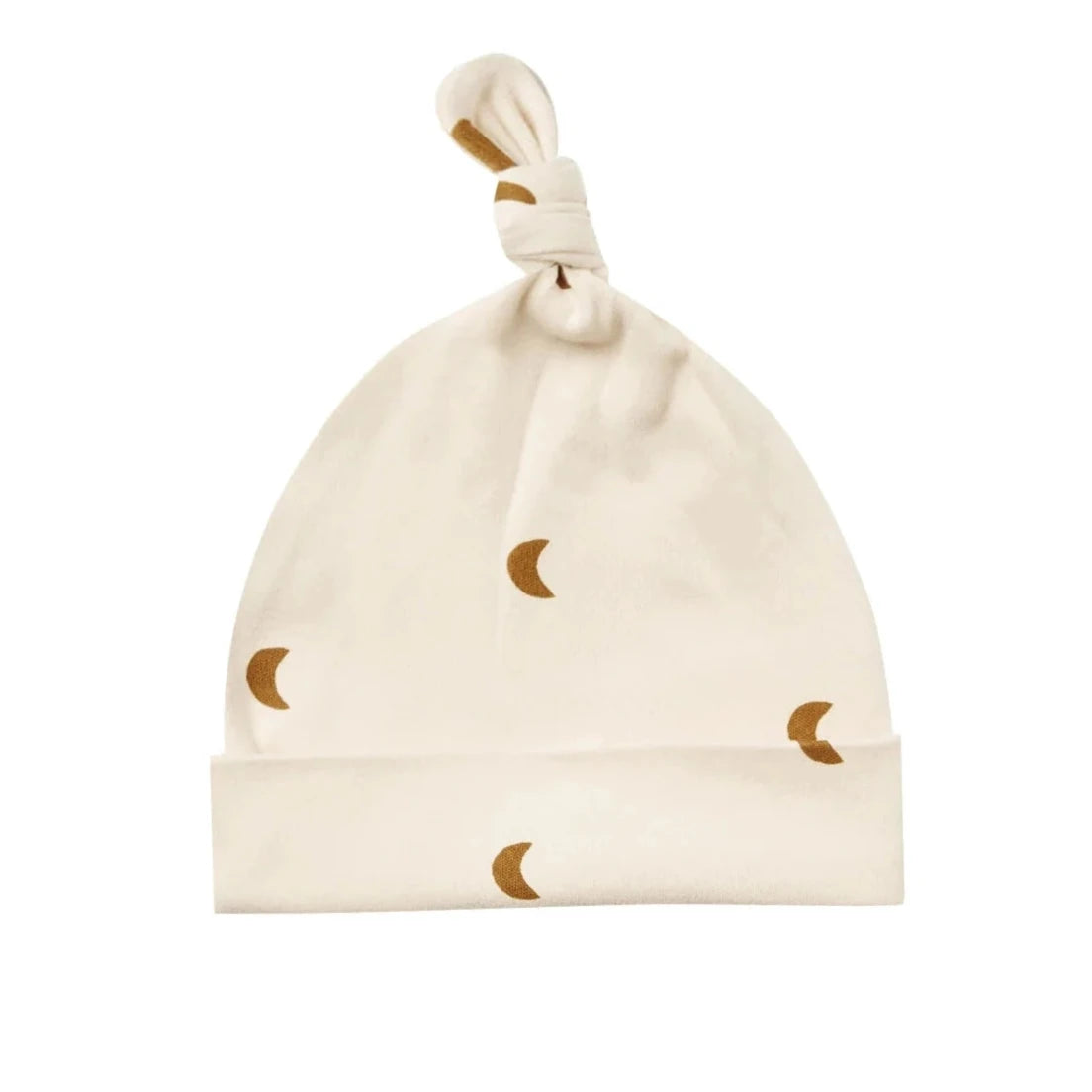 Bonnet noué de coton biologique lunes | Quincy Mae