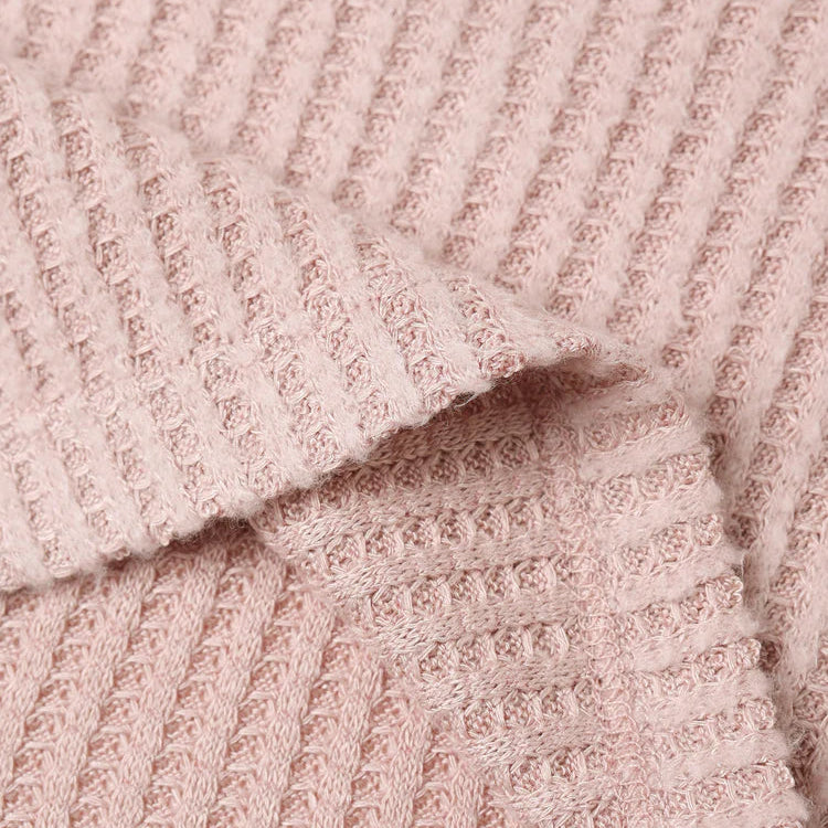 Ensemble rose gaufré à volants | Quincy Mae