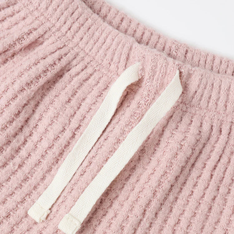 Ensemble rose gaufré à volants | Quincy Mae