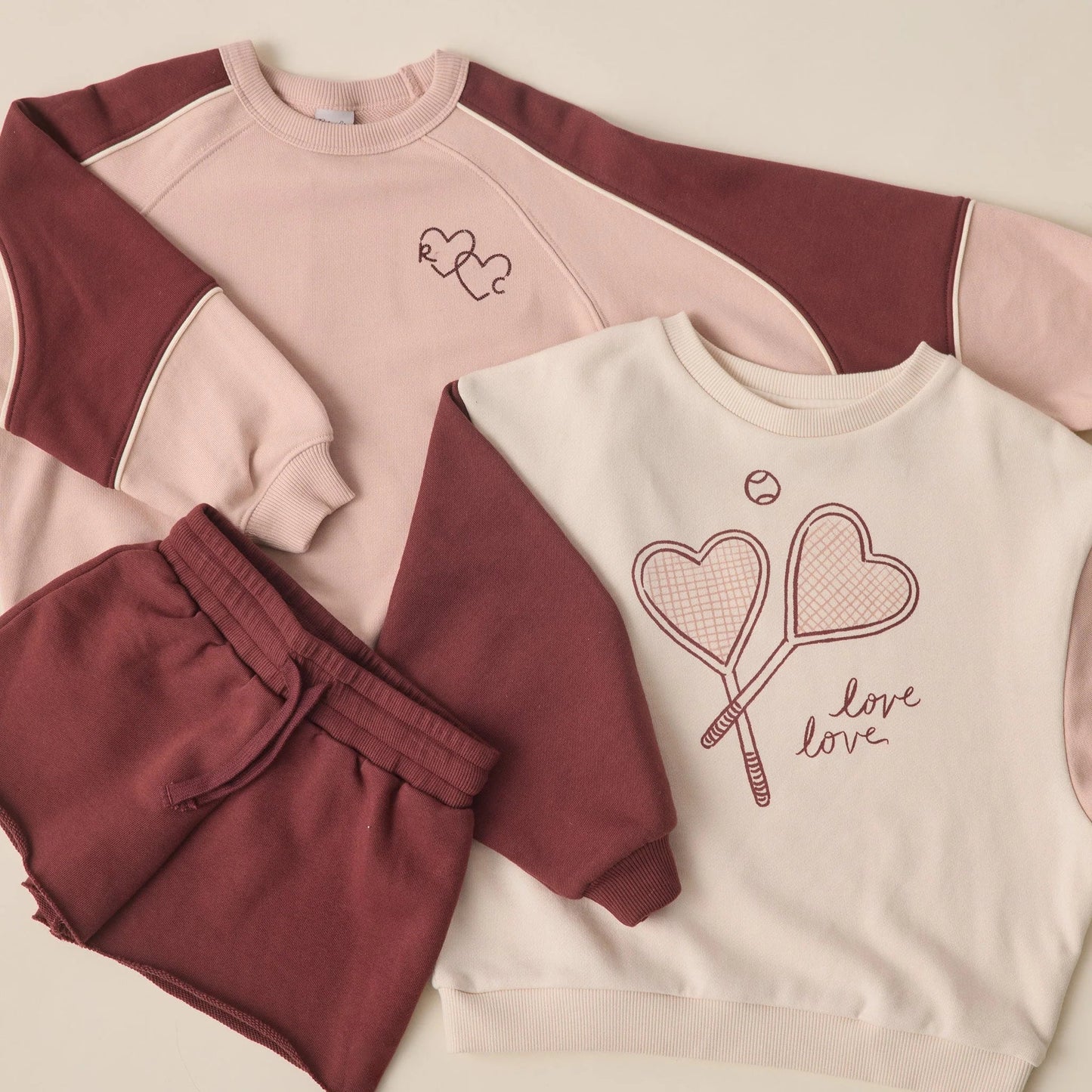 Paneled Burgundy Set | Rylee + Cru