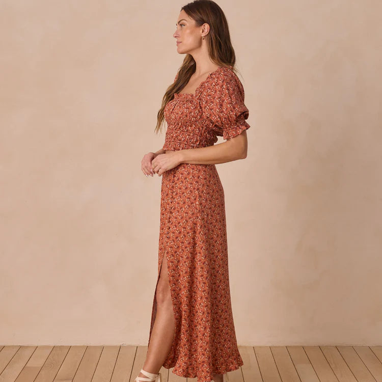 Jupe Red Floral | Rylee + Cru
